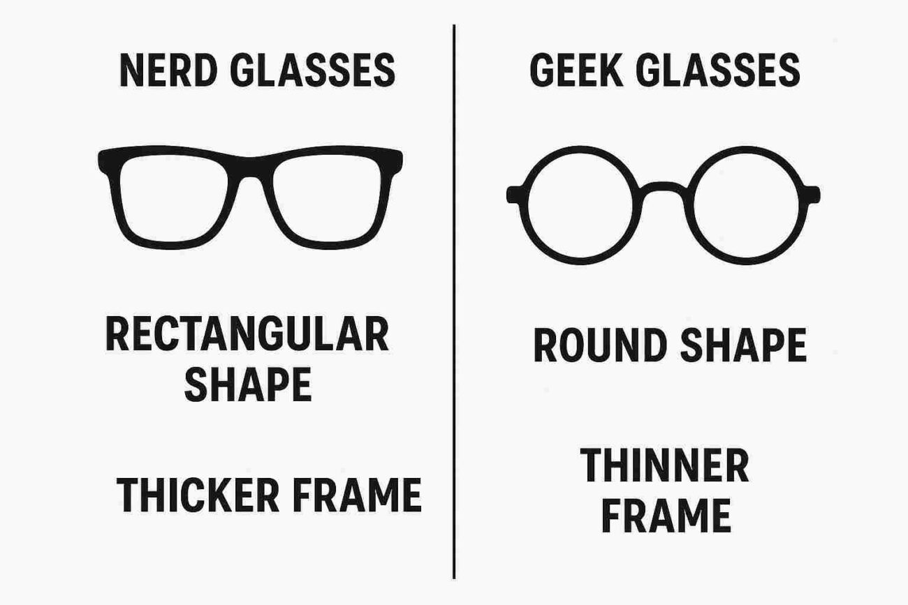 nerd glasses vs geek glasses