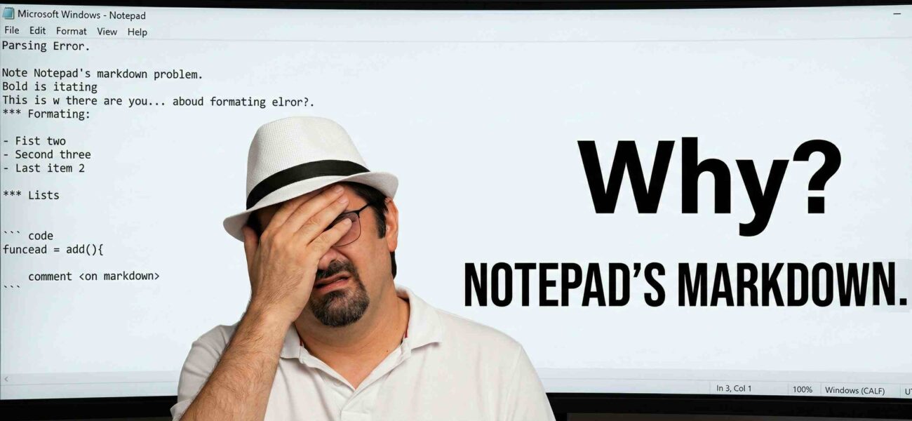 notepad supports markdown